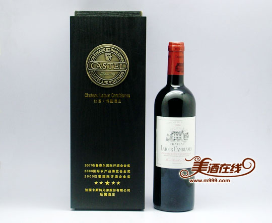 法国卡斯特拉图&middot;博蓝酒庄酒（750ml）与包装盒