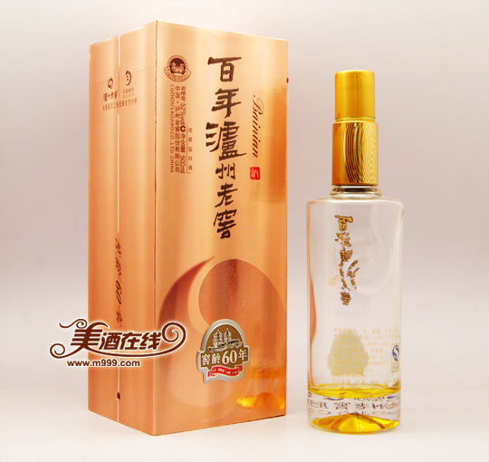 52度百年泸州老窖60年窖龄(500ml) - 美酒在线