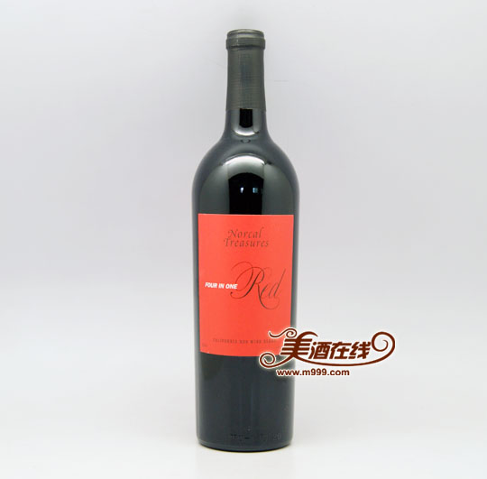 美国北加宝藏四合一干红葡萄酒(750ml)-美酒在线