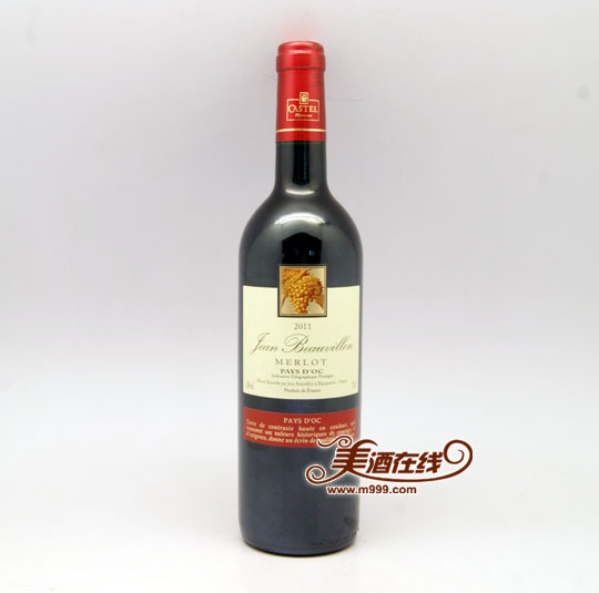 法国卡斯特尚博龙美乐干红葡萄酒(750ml)-美酒在线